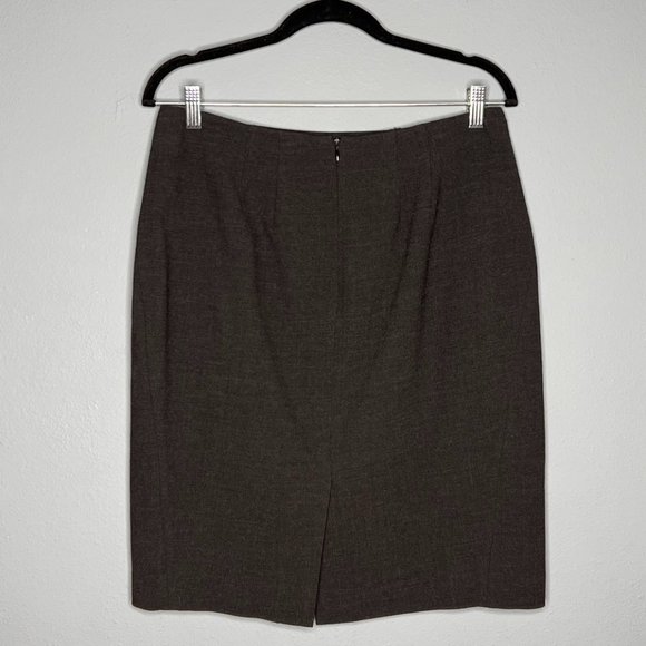 Ann Taylor | Wool Skirt (Dark Gray) - Picture 3 of 3